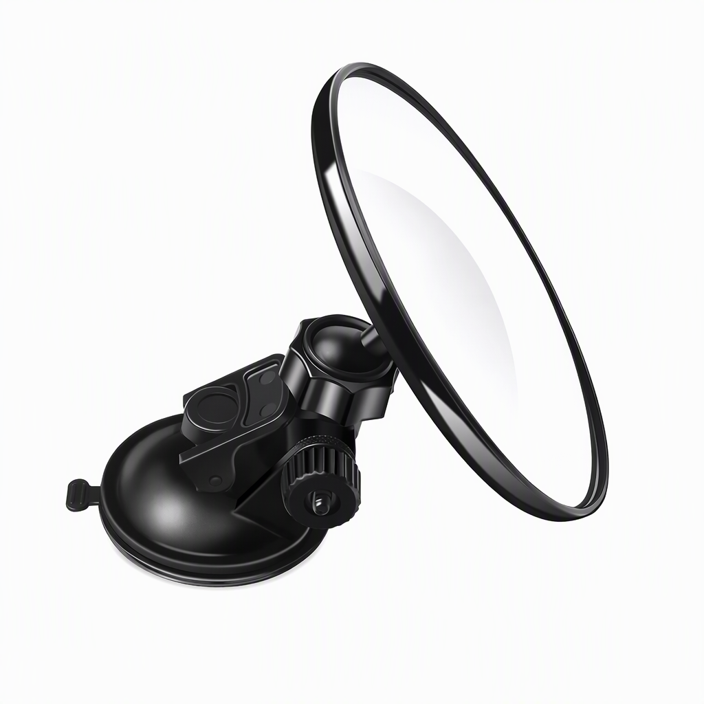 🚲 50% DE RÉDUCTION! Miroir convexe grand angle – Ventouse & clip, 12,5cm, pour recul ✨