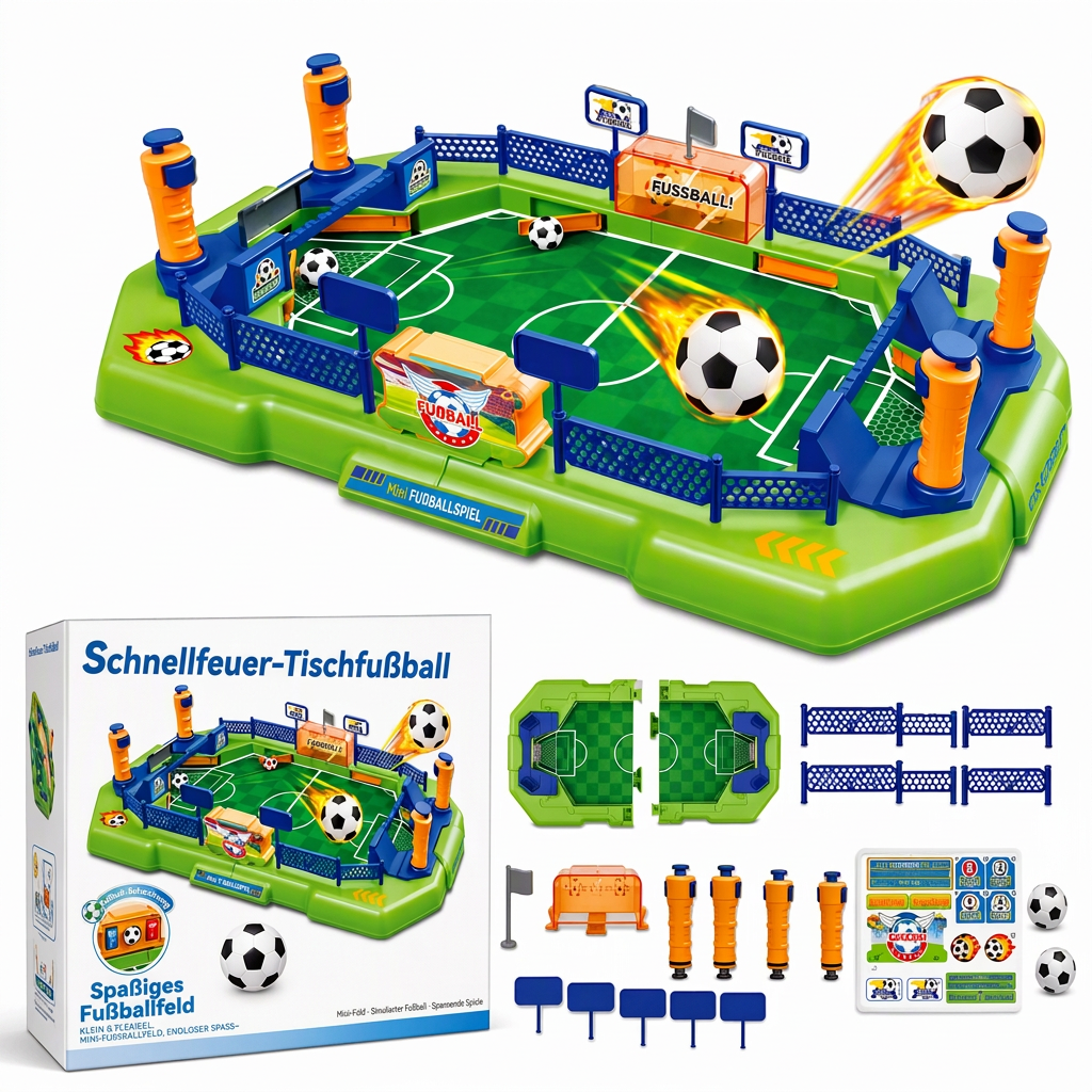 50% de Réduction – Jeu de Baby-Foot de Table Interactif 2 Joueurs