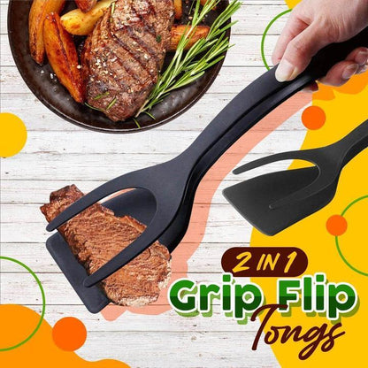 🍳 PROMO LIMITÉE 50% DE RÉDUCTION ! ✨ Pince-Spatule 2 en 1 – Antiadhésif, Silicone, Polyvalent 🥘