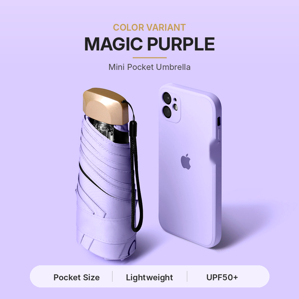 ⏰🔥 50 % DE RÉDUCTION – OFFRE À DURÉE LIMITÉE ! ☂️ Parapluie pliable de type capsule – Léger, compact et prêt à tout 🌦️✨