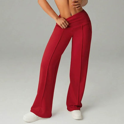 💃 Élégance Quotidienne - Pantalon Droit Femme Tissu Souple - Coupe Ample & Confort Parfait【Offre Spéciale】
