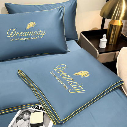 🏆🍃Cher mais confortable et naturel❄️Parure de lit quatre pièces en velours de haute qualité💕