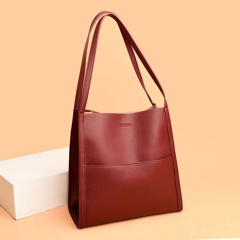 ⏰Promotion de dernier jour 49% DE RÉDUCTION⏰Sac à bandoulière en cuir véritable de couleur unie