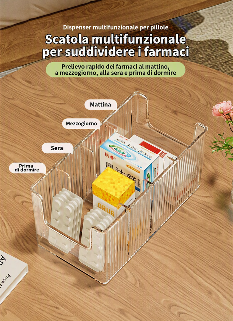 🔥 Organiseur à Médicaments Télescopique Transparent — Extensible, Parfait pour Ranger Votre Armoire à Pharmacie 💊🗄️