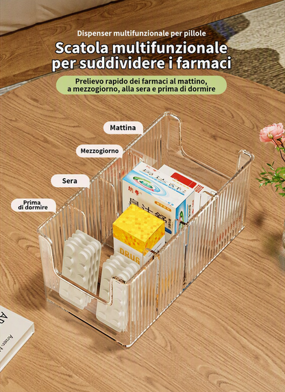 🔥 Organiseur à Médicaments Télescopique Transparent — Extensible, Parfait pour Ranger Votre Armoire à Pharmacie 💊🗄️