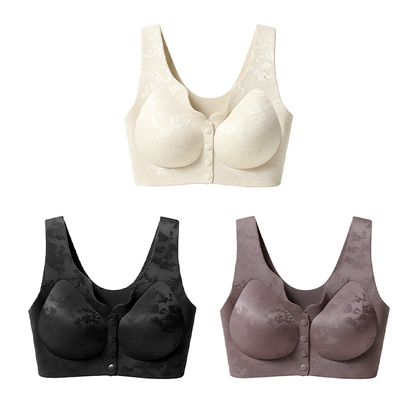 🏆Soutien-Gorge Confortable Sans Armature avec Fermeture Frontale🌿
