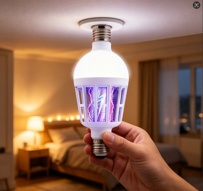 Ampoule anti-moustiques à LED – Culot à vis E27, pour usage intérieur/extérieur