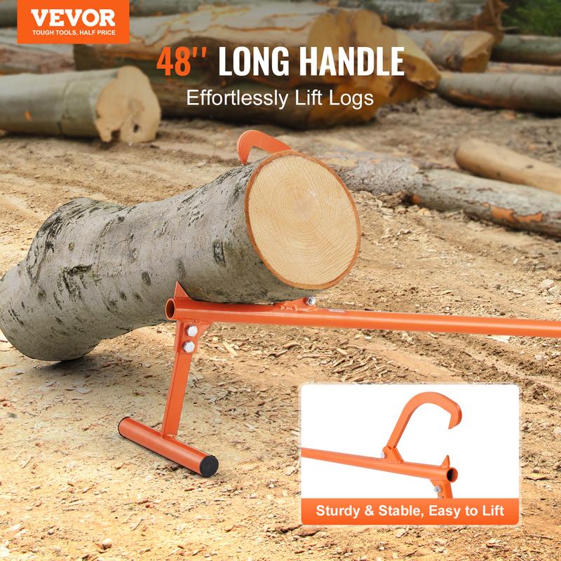 50 % DE RÉDUCTION MAINTENANT ! Lève-grumes en acier Timberjack, diable à grumes robuste, outil roule-grumes en acier massif pour lever et rouler le bois de chauffage en toute sécurité, 2 styles disponibles