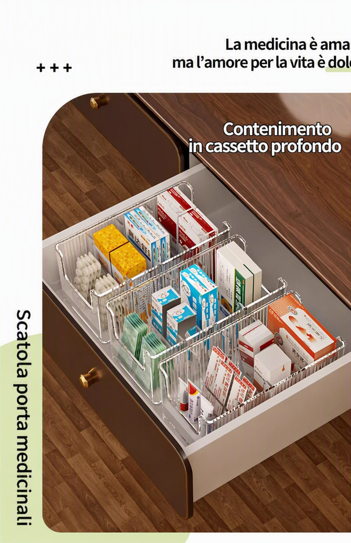 🔥 Organiseur à Médicaments Télescopique Transparent — Extensible, Parfait pour Ranger Votre Armoire à Pharmacie 💊🗄️