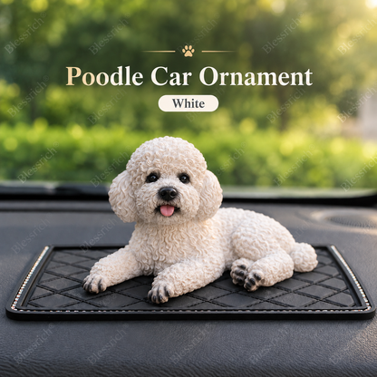 Décoration de voiture « Caniche » – La touche la plus mignonne pour votre tableau de bord 🐶✨