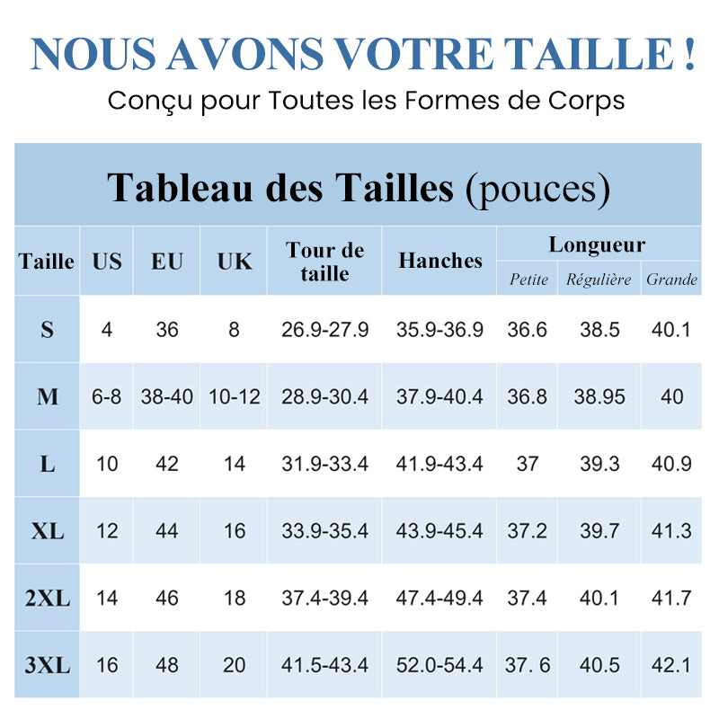 Jean tendance grande taille à haute élasticité pour le contrôle du ventre