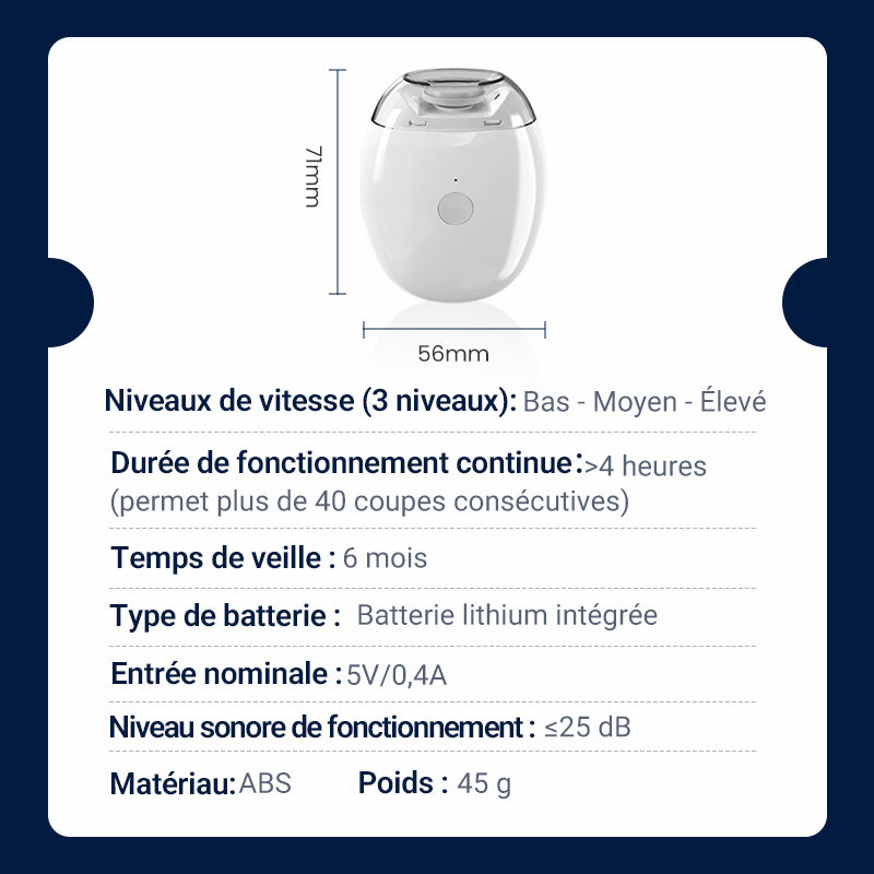 Lime à ongles automatique universelle pour adultes et enfants