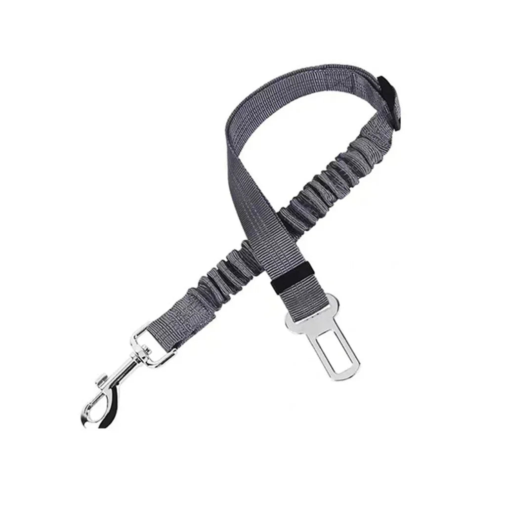 🐶🚗 Ceinture de sécurité réfléchissante et élastique pour animaux de compagnie – Système de retenue réglable pour voiture avec amortisseur de chocs