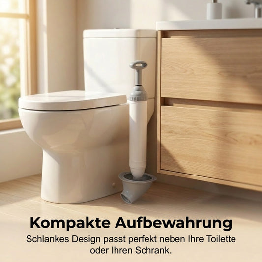 💎 Déboucheur haute pression pour toilettes à usage domestique – Élimination immédiate des bouchons, sans produits chimiques, sans saleté !