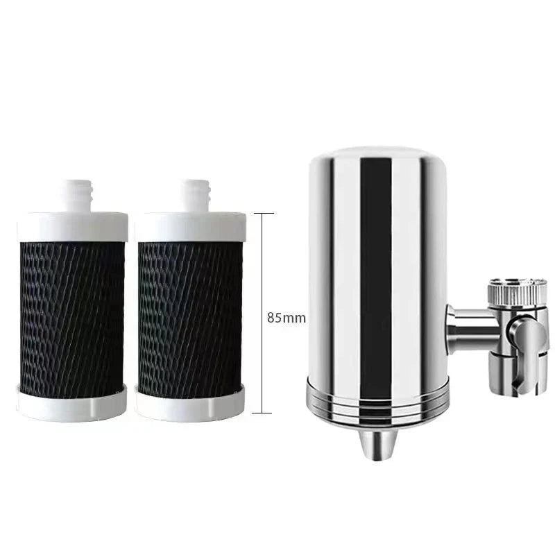 Purificateur d'eau pour robinet ménager en acier inoxydable sans installation