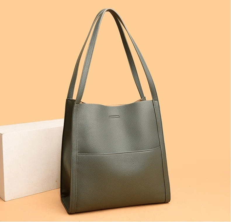 ⏰Promotion de dernier jour 49% DE RÉDUCTION⏰Sac à bandoulière en cuir véritable de couleur unie