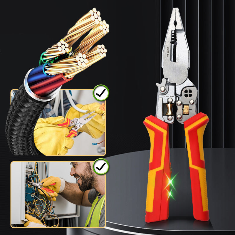 🔥2025 VENTE EXCEPTIONNELLE 50 % DE RÉDUCTION🔥Nouveau🔥Pince coupante 8 en 1 avec testeur de tension🚀
