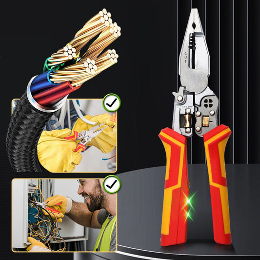 🔥2025 VENTE EXCEPTIONNELLE 50 % DE RÉDUCTION🔥Nouveau🔥Pince coupante 8 en 1 avec testeur de tension🚀