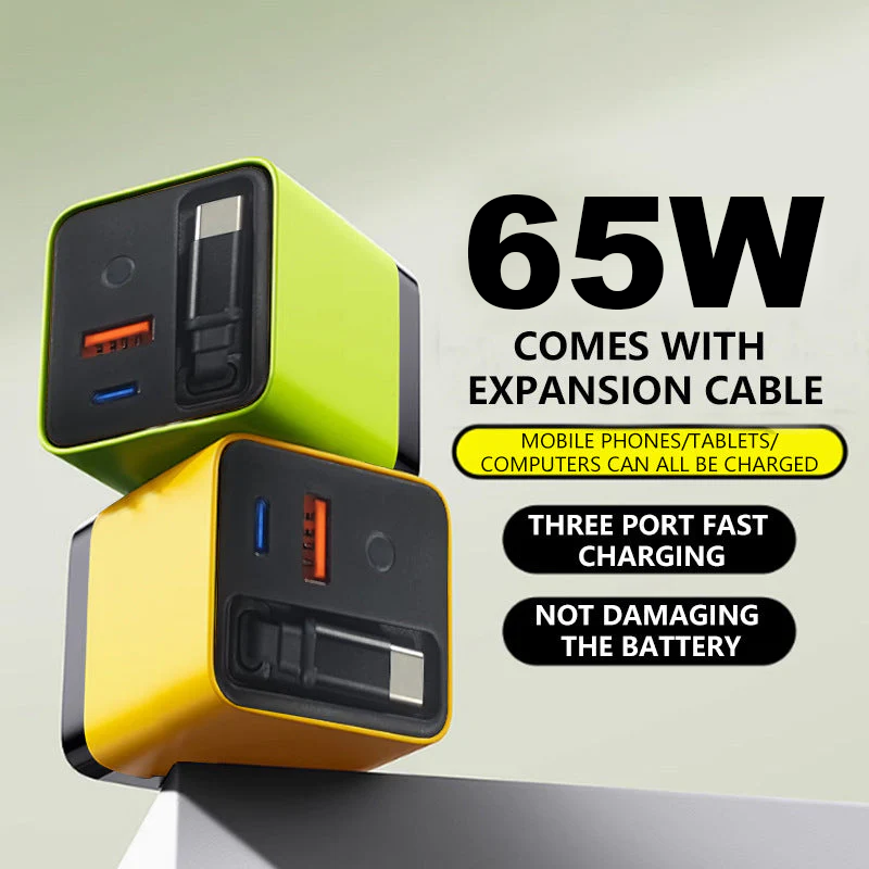 🔥 Offre spéciale 2026 – Plus de 36 200 exemplaires vendus !⚡ Chargeur 65 W avec câble Type-C rétractable 📲