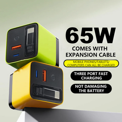 🔥 Offre spéciale 2026 – Plus de 36 200 exemplaires vendus !⚡ Chargeur 65 W avec câble Type-C rétractable 📲
