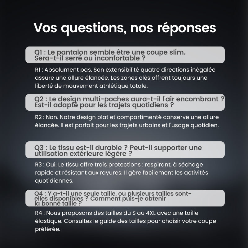 PLUS DE 50 000 UNITÉS VENDUES !🔥MultiPants – Pantalon cargo durable à poches multiples et très extensible