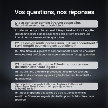 PLUS DE 50 000 UNITÉS VENDUES !🔥MultiPants – Pantalon cargo durable à poches multiples et très extensible