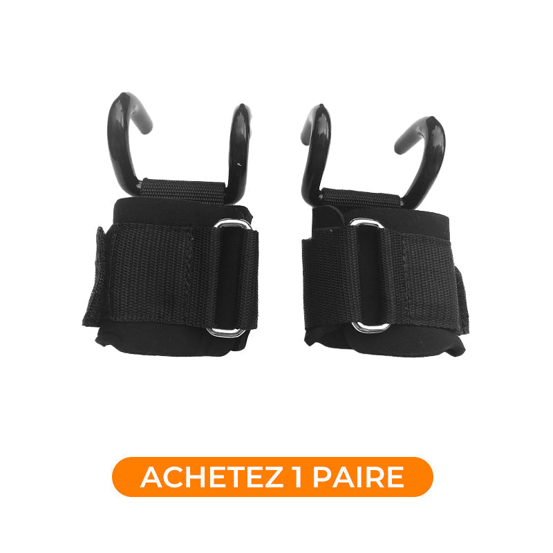 💎 49% DE RÉDUCTION ! 💎 Sangles de Poignet Robustes à Crochets pour Haltérophilie – Prise Ultrasécurisée, Confort Maximal & Support Musculaire Intensif