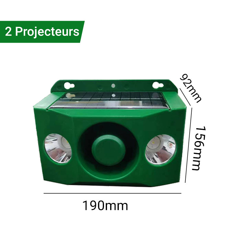 💥Lampe d'avertissement solaire anti - bête avec volume élevé