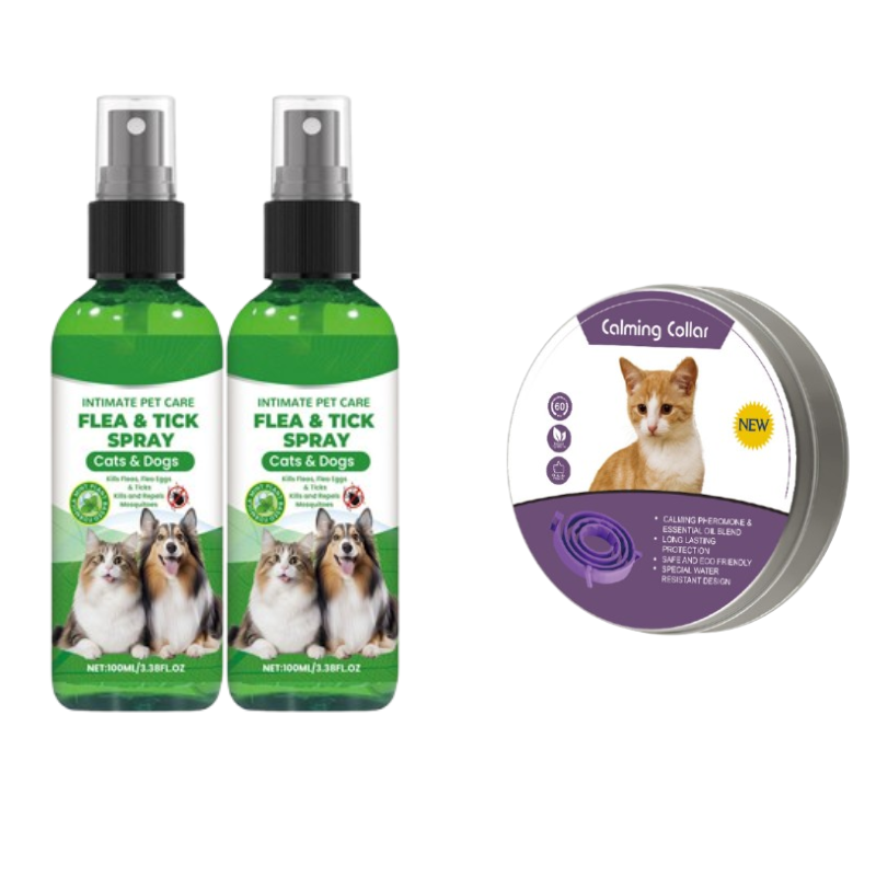🍃Spray naturel anti-puces et anti-tiques pour chiens et chats🐾 Protégez votre animal de compagnie bien-aimé contre les parasites