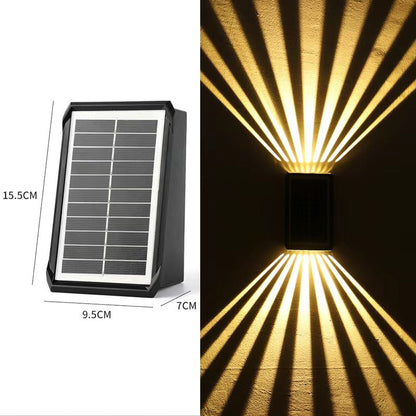 Spot mural solaire étanche à 4 LED pour l'extérieur