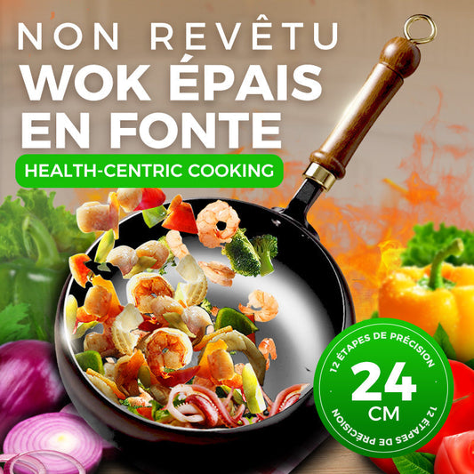 Assurance qualité + Poêle en fer épais à revêtement non toxique 👨‍🍳