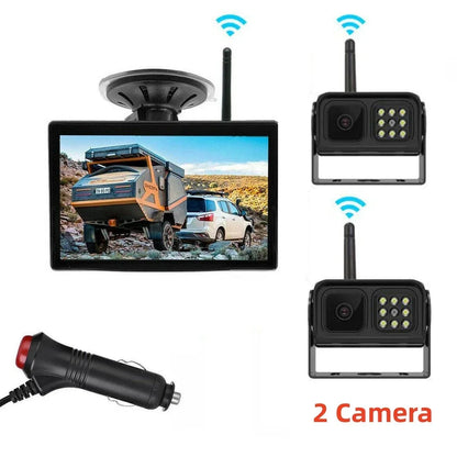 🔥‑50% PROMO FLASH🚗 Système caméra de recul sans fil HD 1080p, vision nocturne, installation facile, sécurité pour vos manœuvres automobiles 📸✨