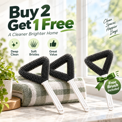 Brosse triangulaire pour nettoyer les écrans