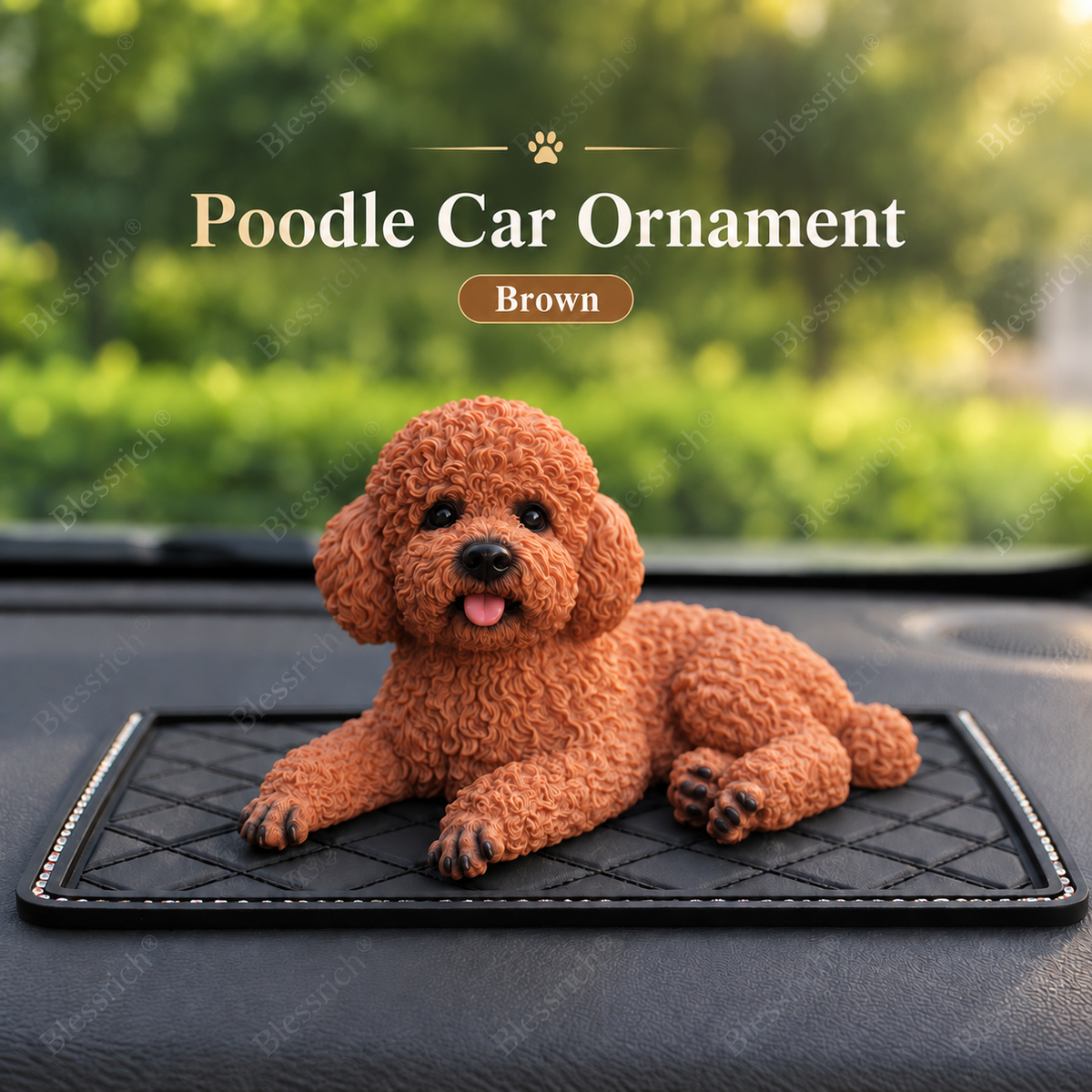 Décoration de voiture « Caniche » – La touche la plus mignonne pour votre tableau de bord 🐶✨