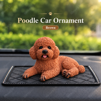 Décoration de voiture « Caniche » – La touche la plus mignonne pour votre tableau de bord 🐶✨