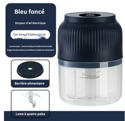 🔥SOLDES 50 % DE RÉDUCTION🔥Mini hachoir à ail électrique multifonction sans fil