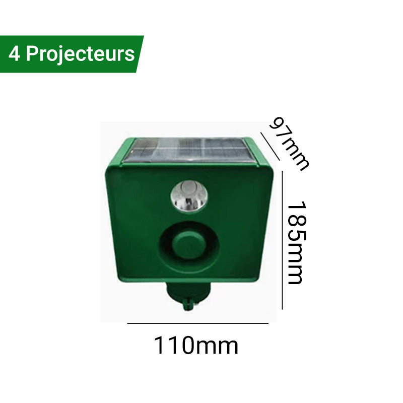 💥Lampe d'avertissement solaire anti - bête avec volume élevé