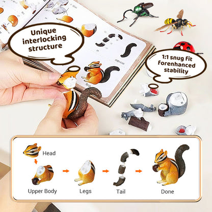 🐞Jouets à assembler pour enfants sur le thème des insectes et des animaux
