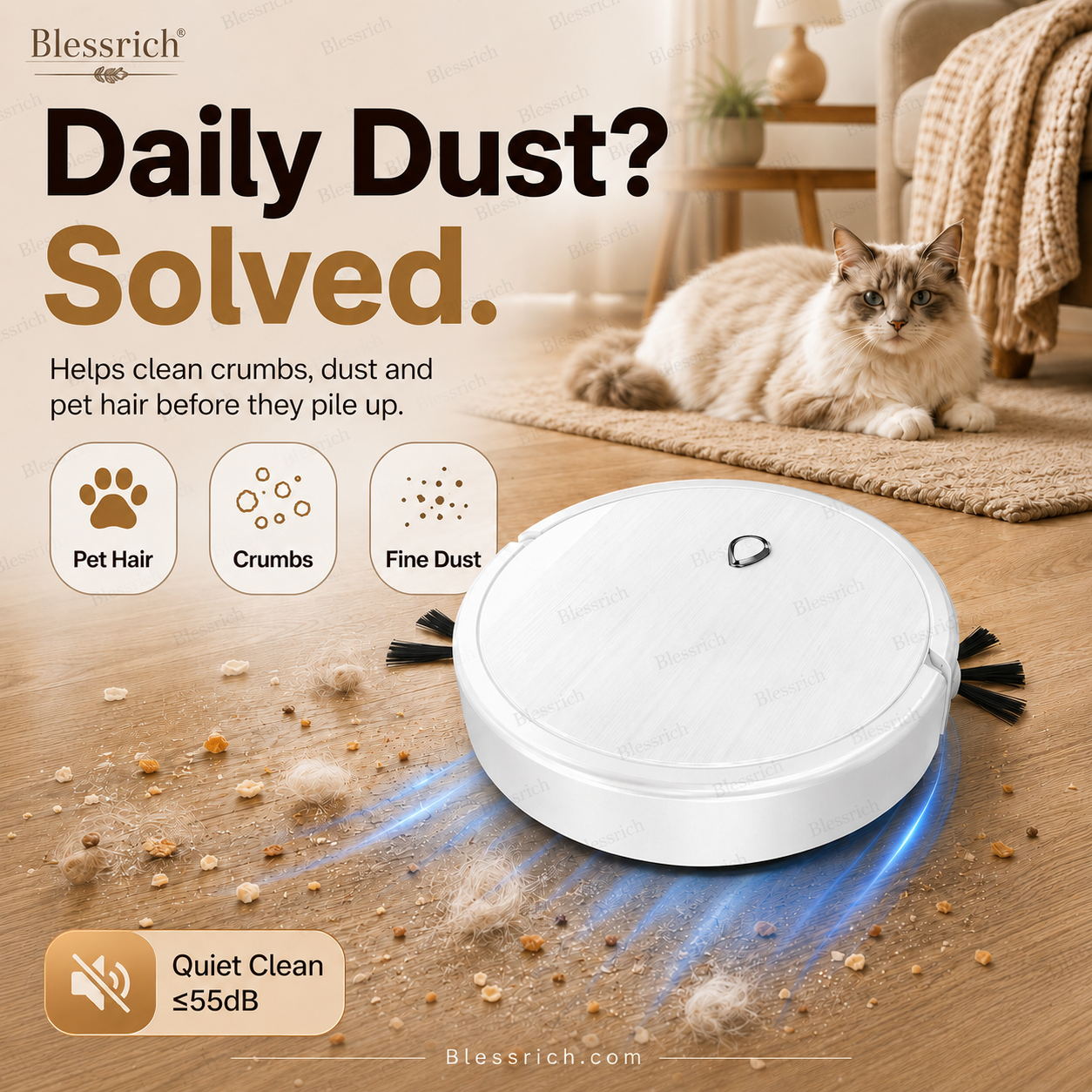 Balayeuse-robot 3-en-1 SmartSweep