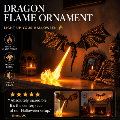 🐉 PROMO FLASH : 60% DE RÉDUCTION ! 🔥 Décoration Flamme de Dragon – PLA Soie – Effet Flamme Réaliste for Bibliothèque & Déco Halloween 🎃