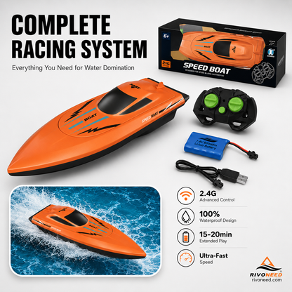 🎮 🚢 MOITIÉ PRIX ! Bateau radiocommandé 2,4 GHz haute vitesse avec double moteur