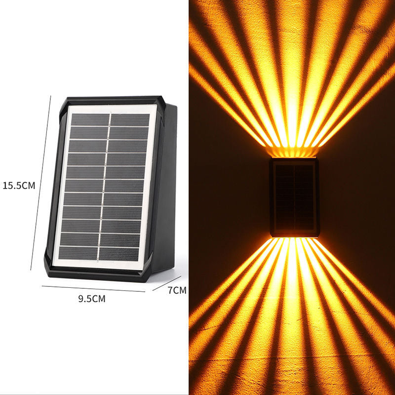 Spot mural solaire étanche à 4 LED pour l'extérieur