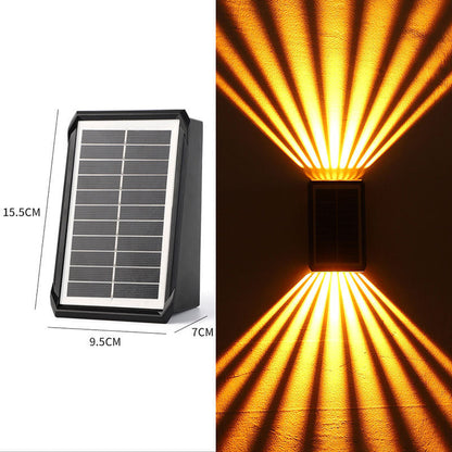 Spot mural solaire étanche à 4 LED pour l'extérieur