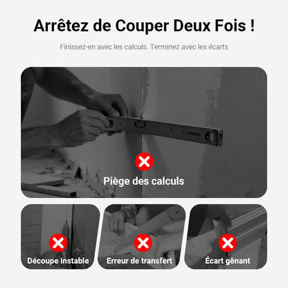 🔈🔈 50% DE RÉDUCTION ! ✨ Outil 2-en-1 Mesure et Coupe - Précision Maximale, Gain de Temps pour Bricolage et Menuiserie 📐