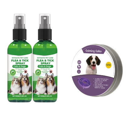 🍃Spray naturel anti-puces et anti-tiques pour chiens et chats🐾 Protégez votre animal de compagnie bien-aimé contre les parasites