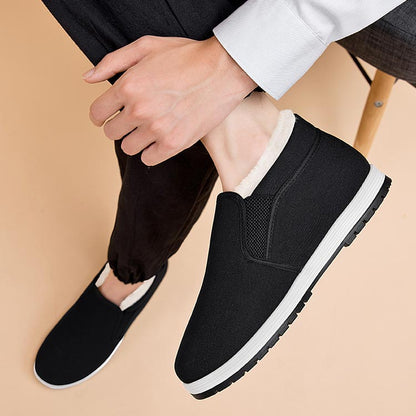 Chaussures en coton antidérapantes super chaudes doublées de fausse fourrure pour hommes 【ACHETEZ-EN 2 ET OBTENEZ LA LIVRAISON GRATUITE】