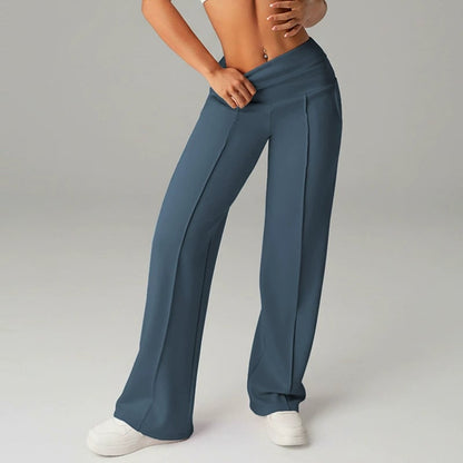 💃 Élégance Quotidienne - Pantalon Droit Femme Tissu Souple - Coupe Ample & Confort Parfait【Offre Spéciale】