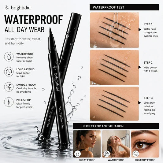 💧 Remise de 50 % à durée limitée ! 🖤 Maquillage waterproof, résistant aux taches, qui tient parfaitement toute la journée ✨
