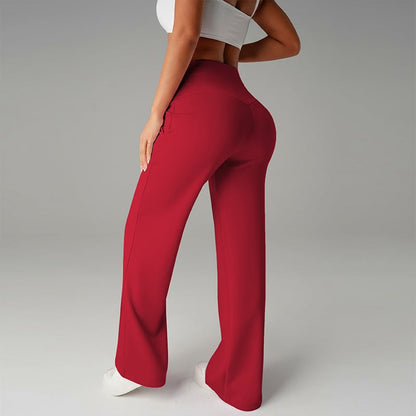 💃 Élégance Quotidienne - Pantalon Droit Femme Tissu Souple - Coupe Ample & Confort Parfait【Offre Spéciale】