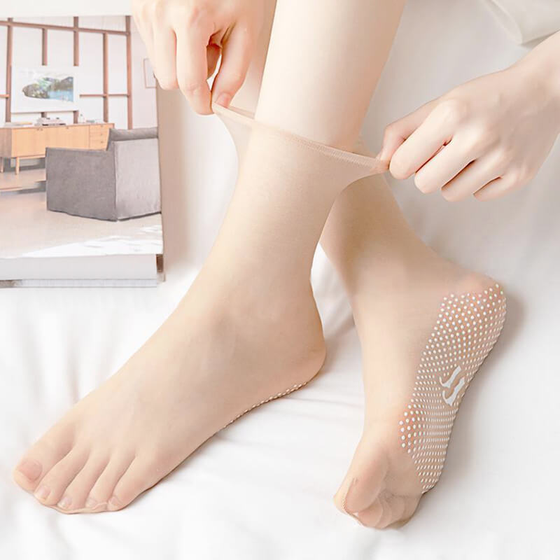 💞 Chaussettes en soie cristalline antidérapantes et invisibles (Super promotion ⛄ ACHETEZ-EN 2 ET BÉNÉFICIEZ DE 5 % DE RÉDUCTION)